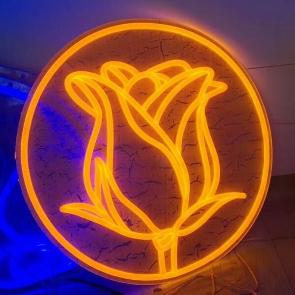 rose neon sign