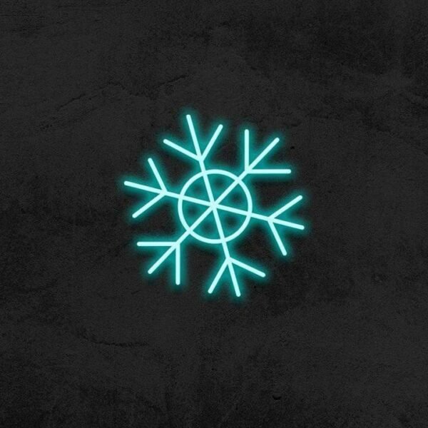 ice flake neon sign