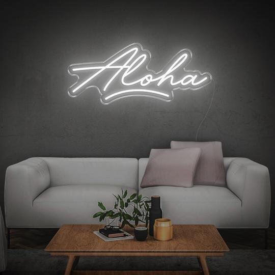 aloha neon sign