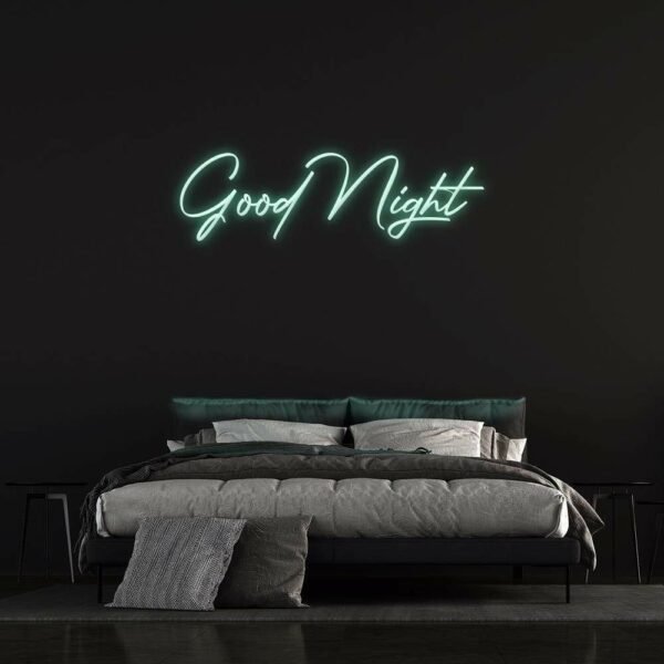 goodnight neon sign