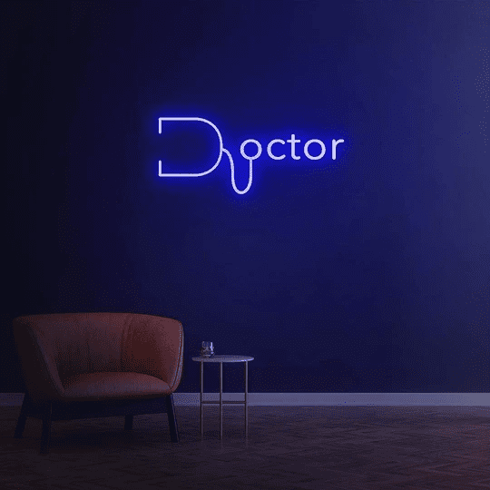 doctor neon sign