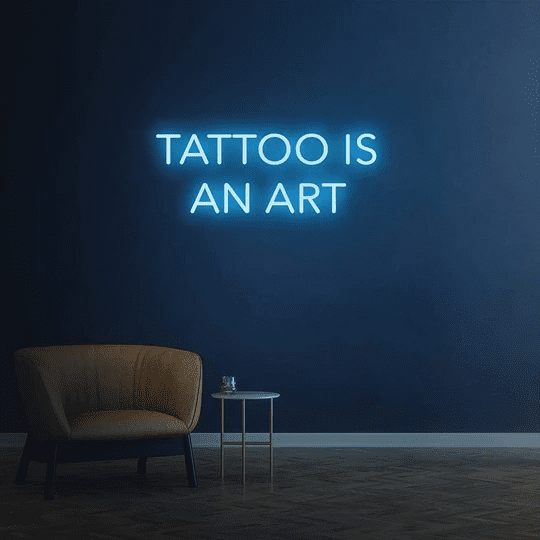 tattoo is an art neon sign