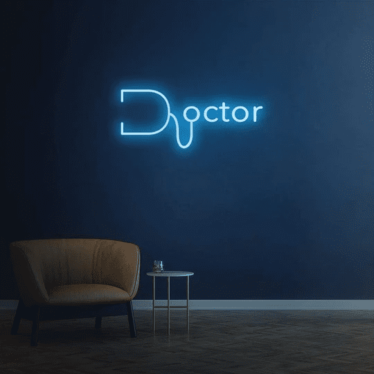 doctor neon sign