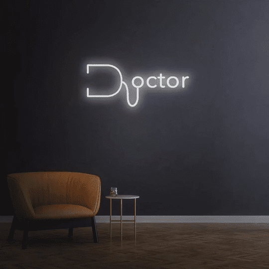 doctor neon sign