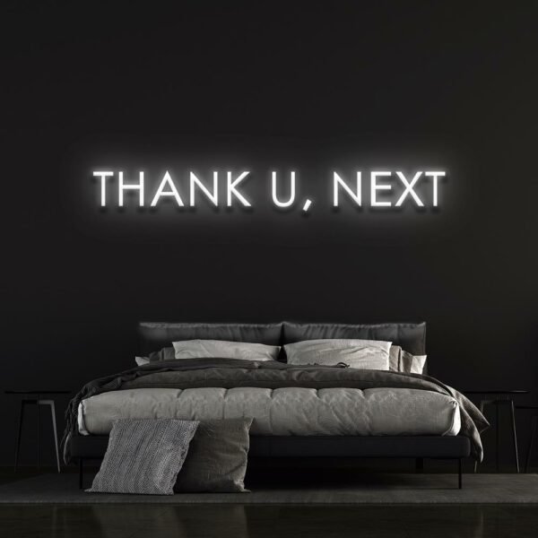 thank u, next neon sign