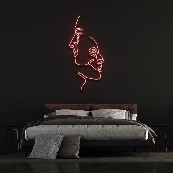 face art neon sign