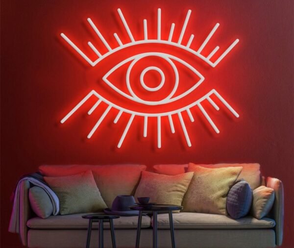 magic eye neon sign