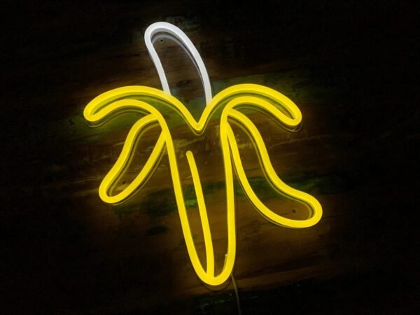 banana neon sign