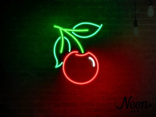 cherry neon sign