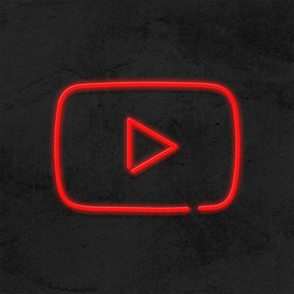 Youtube Neon sign